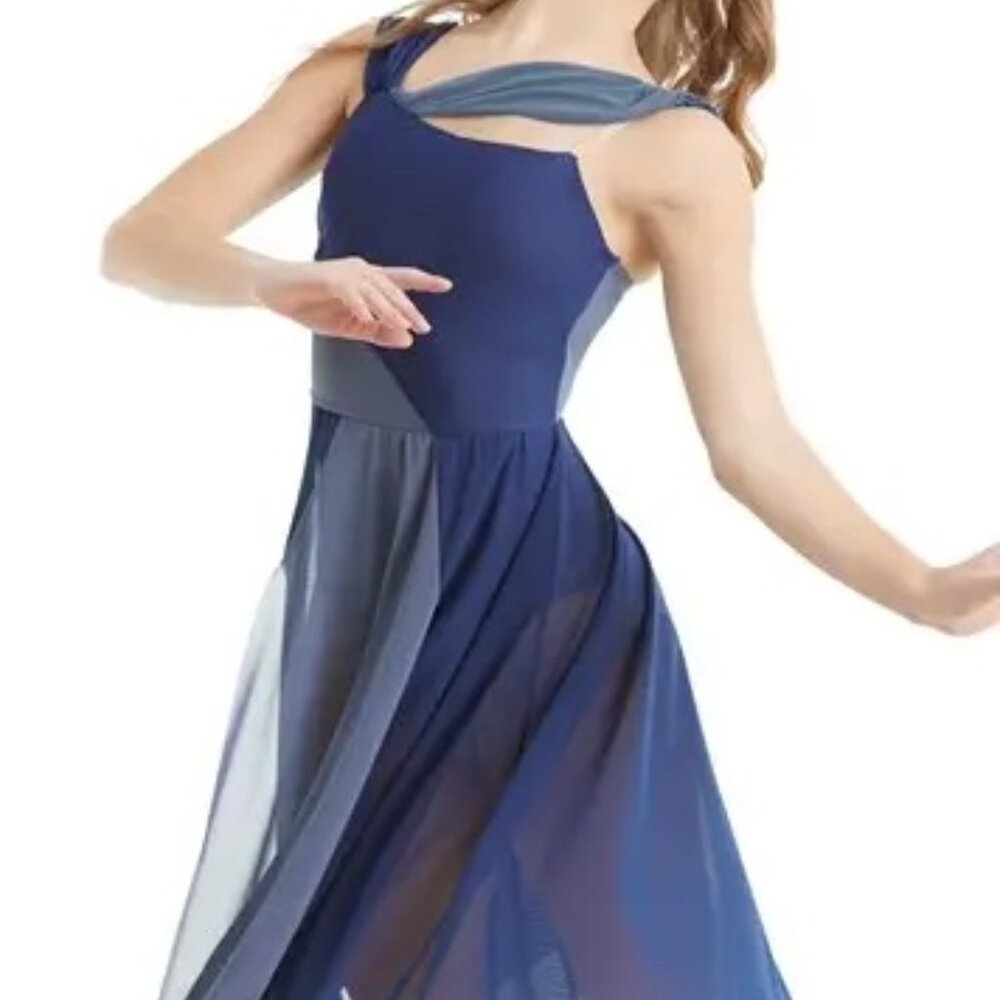 Balera Two Color Asymmetrical Dress D11097 LC